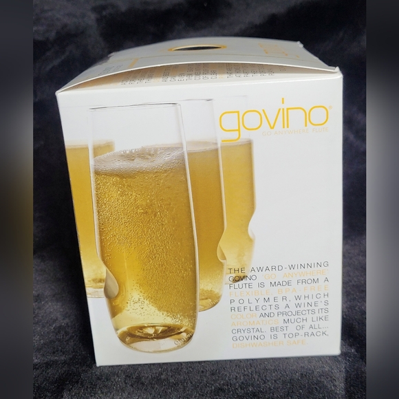 Govino▪︎4 pack 8 oz. Flutes▪︎ Shatterproof/Reusable *NEW* - Picture 5 of 7